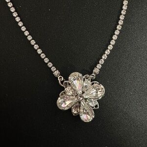 Sara Gabriel Silver Pendant Wedding Necklace